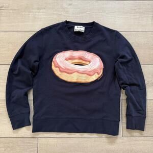 Acne Studios Donut Big Embroidered Crew Neck Sweatshirt Size XXS (Relax fit)